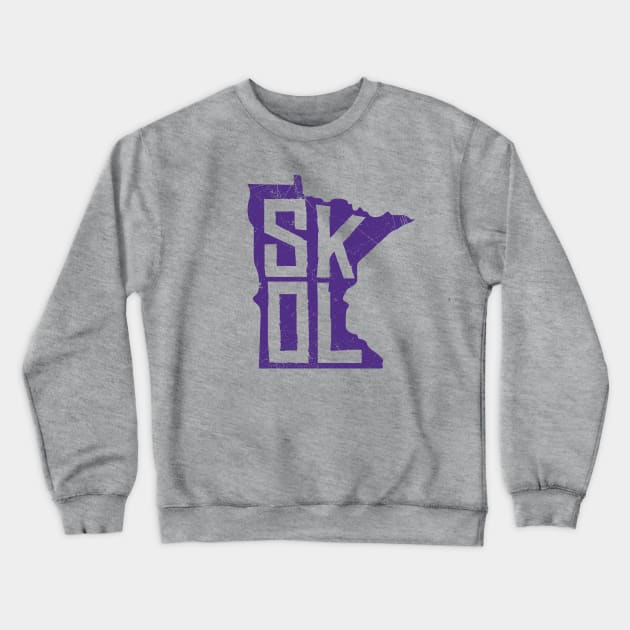 Skol Minnesota - Yellow Crewneck Sweatshirt by KFig21